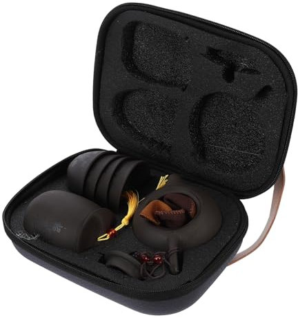 LALADEFIEE 1juego Portátil De Arcilla Morada De De Tazas y Funda Para Reuniones y