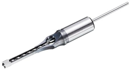 uxcell Square Hole Drill Bit 6.4mm(1/4) High Speed Steel Hollow Mortiser Auger for Woodworking Carpentry Mortise Tenon Machine