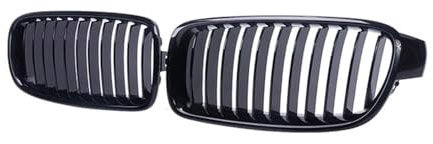 Auto-Frontgrillgitter Auto-Frontstoßstangengrill Racing-Grill Für BM&W Für F30 F35 F31 3er-Serie 2013–2016 2017 2018 2019 Glänzend Schwarz Einzelne Lamelle Front Kühlergrille(Schwarz glänzend)