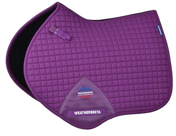 WeatherBeeta Prime Air-Tec Jump Shaped Saddle Pad, Violet, Large