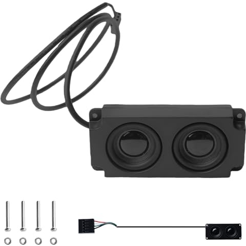 GBKDQQ 1 Pair Mini Computer Speakers, Motherboard Speakers, Internal, USB Powered 9 Pin 0.6 m / 1.9 ft, Stereo Hidden Type Small Boxes for PC, Laptop, Phone, Notebook