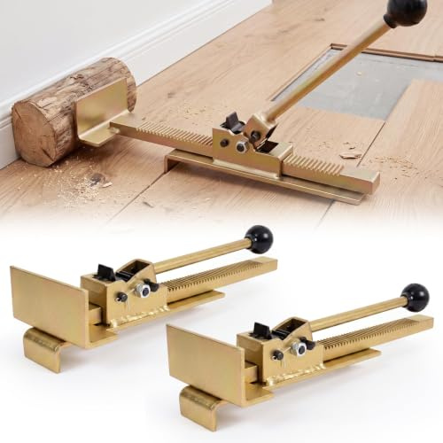 2 PCS Flooring Jacks, Alloy Steel Adjustable Wall Jack Flooring Tool | Professional Hardwood Floor Installation Positioning Tool for Straighten and Installation Wood, Laminate Flooring