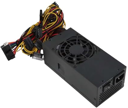 EXQIOUR TFX 400W Power Supply Desktop PC Chassis Small Power Supply Quiet Temperature Control with Exhaust Fan for Desktop