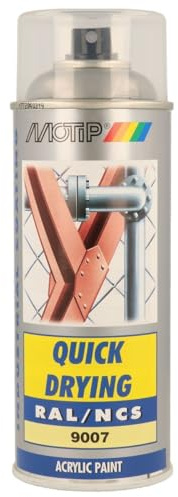 Motip 07216 HG RAL 9007 graualu. met. 400 RAL-Lack