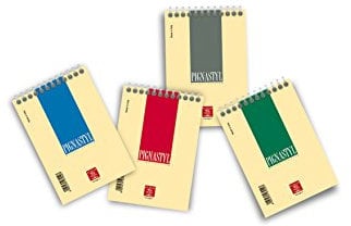 Pigna, PIGNASTYL Spiralbindung, Papierformat 10x15, 80 g/m² Papier, 60 Blatt, innen 5M, quadratisch 5 mm, 10 Stück.