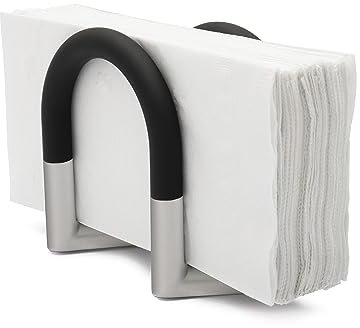 Umbra Swivel Servilletero, Zinc, Negro/Níquel