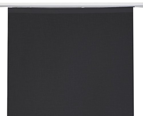 Schiebegardine meliert Desire Flächenvorhang B/H ca. 60x245 cm incl. Paneelwagen und Beschwerungsstange #1119 (schwarz)