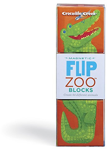 Crocodile Creek 382909-2 Magnet Würfel Puzzle Regenwald Tiere