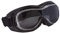 PiWear Motorradbrille Überbrille Schutzbrille Toronto, schwarz mit dunkel getöntem Glas