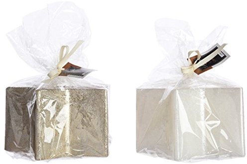 Wachskerze Stern Ø 10 x 7 cm weiß oder beige Stückpreis