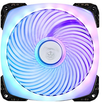 SilverStone SST-AP142-ARGB - Air Penetrator Computer Case Cooling PWM Fan 140mm, Ball Bearing, Trasnparent blade with balck frame, High Airflow, Adressable RGB