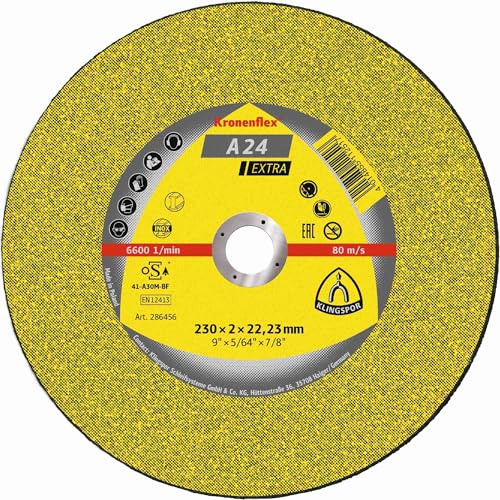 25 x Klingspor A 24 EX Trennscheiben, 125 x 3,2 x 22,23 mm gekröpft
