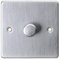 Schneider Electric GU6512CBC Ultimate Low Profile brushed chrome 1 gang 2 way 400W/VA mains & LV dimmer