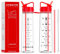 HYDRATE 900ml Water Bottle with Straw and Motivational Time Markings, BPA Free, Flip Cap, Drop Proof Sports Water Bottle, Ideal for Gym, Extra Strong Material Water Bottles with Straw (Pack of 1, Red)