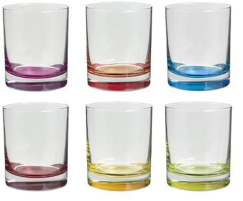 Secret de Gourmet - Lot de 6 Verres à Eau Colori 30cl Multicolore