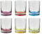 Secret de Gourmet - Lot de 6 Verres à Eau Colori 30cl Multicolore