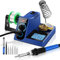 NAHKZNY Lötstation Lötset 60W Lötkolben 200°C ~ 480°C einstellbare Temperatur mit Entlötpumpe Lötkolbenständer 5 Lötspitzen Feinlötkolben Soldering Set für Schule Labor Hobbylöten