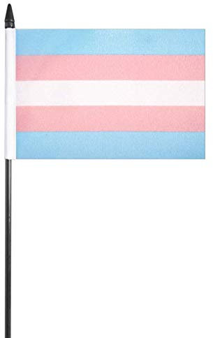 Transgender LGBT - Bandiera Gay Pride per celebrità, 15,2 x 10,2 cm
