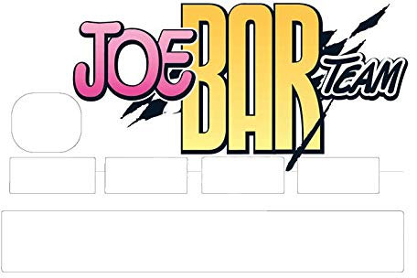 Joe Bar Team Aufkleber zur Personalisierung Ihrer blauen Karte