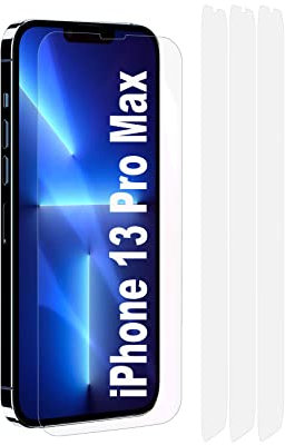 Fonetek® 3x Clear Plastic PET LCD Screen Protector Cover Guards for Apple iPhone 13 Pro Max