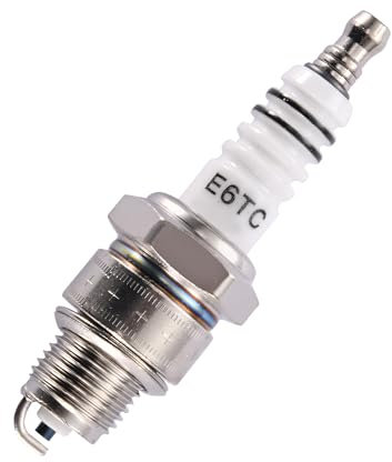 GOOFIT White E6TC Spark Plug Ignition Replacement For 2 4 Stroke 50cc 70cc 90cc 110cc ATV 150 Moped Scooter Go Kart Dirt Bike