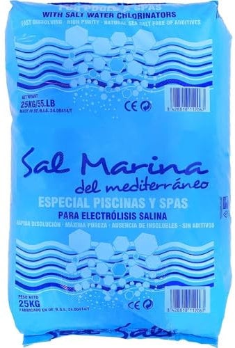 1 Saco de Sal Fina Especial Piscinas 25 kg - Rapida disolución
