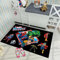 Trebyott Avengers Anime Teppich Wohnzimmer Schlafzimmer Kinder Nachttisch Miracle gemusterte Unterlage Jungen Schlafzimmer Farbe Rutschfester Teppich(H,80x120cm)