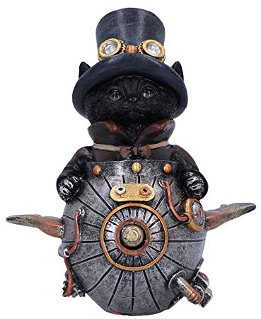Nemesis Now Katzenfigur für Katzen, 14,5 cm, silberfarben, Silber