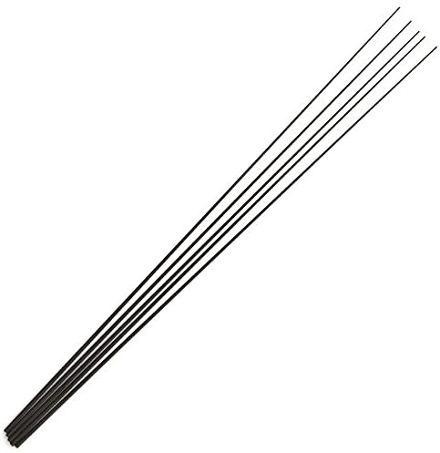 LureSport 5 Stück 39 cm solide Carbon-Rutenspitze blanko ohne Lackierung Rutenbaukomponenten Angelruten-Reparatur DIY-Zubehör (oben 0,8 mm Hintern 2,1 mm)