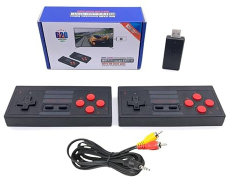 Mini Consola Anniversary Edition Juegos Retro, Sistema de Juego y 2 Controladores clásicos, Videojuegos de Salida AV para niños y Adultos,, cumpleaños.