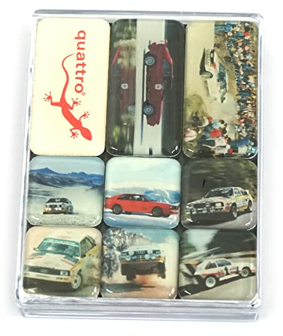 Audi A16-2178 Magnet Quattro Kühlschrankmagnet Klassik Rallye Motorsport Gecko
