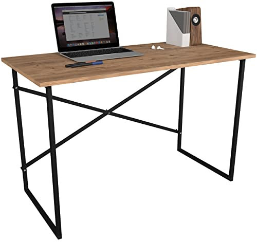 VCM Holz Metall Schreibtisch Computertisch Arbeitstisch Bürotisch Büro Industrie STYL Insasi