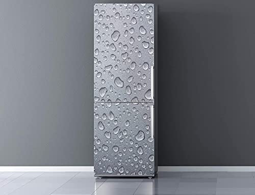 Oedim Vinilo para Frigorífico Textura Gris Refrescante 200 x 70 cm, Vinilo Premium | Adhesivo Resistente y de Fácil Aplicación | Pegatina Adhesiva Decorativa de Diseño Elegante