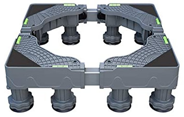 BAFAFA Support de réfrigérateur pour Machine à Laver renforcé Longueur/Largeur de la Base du sèche-Linge et du réfrigérateur 40-68 cm Hauteur du Support Universel pour appareils de Cuisine 10-14 c