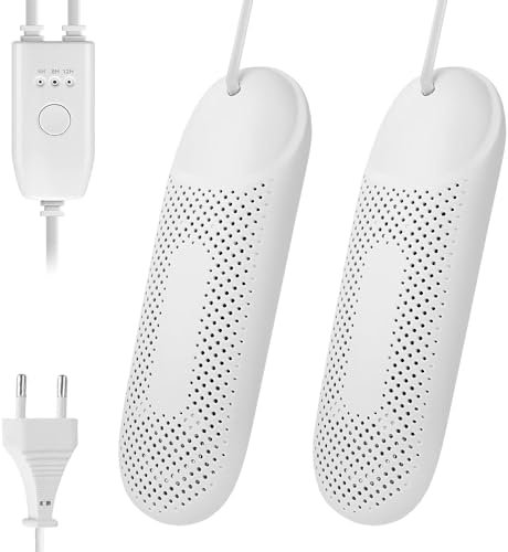 Hojalis Asciuga Scarpe Elettrico, Asciuga Scarpe Portatile,Asciuga Stivali con Timer a 3 Modalità, 360° Asciugatura con spina europea,Scaldascarpe Elettrico,Deodorare,per Famiglia e Viaggi,per Scarpe