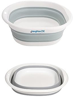 Lavabo plegable cuadrado para lavar a mano, portátil, para acampar, senderismo, almacenamiento de agua, lavabo plegable de 6 L