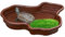 Grand bac à eau pour reptiles - Bac de bain pour nourriture et eau - Pour serpent, agames barbus, tortue - 31 x 25 x 5 cm