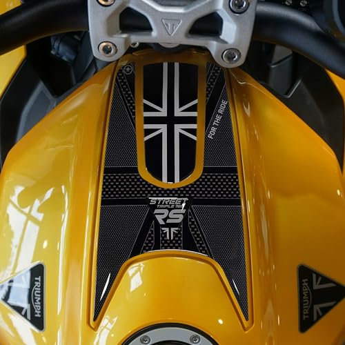 labelbike - 3D Aufkleber Dekoration und Schutz für Motorrad-Tanktop kompatibel mit Triumph Street Triple 765 RS 2023-2024