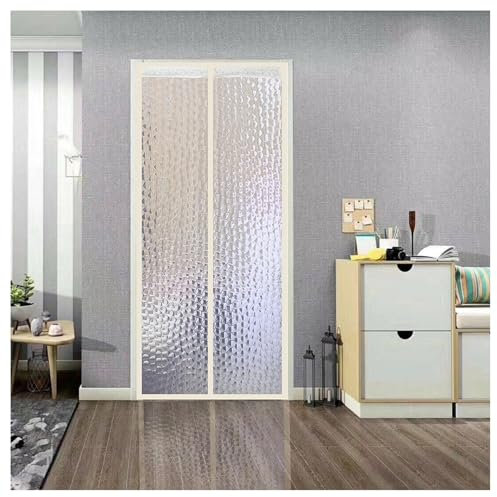 Magnetischer Thermovorhang for Türen, Kälteschutz, Thermovorhang for Eingangstür, Winddicht, Automatisches Schließen, Ohne Bohren, for Balkontür, Wohnzimmer(Size:100x220cm)