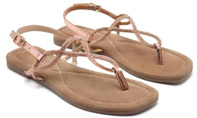 GIOSEPPO Kingfield, Sandali Bassi Donna, Oro Rosa, 40 EU