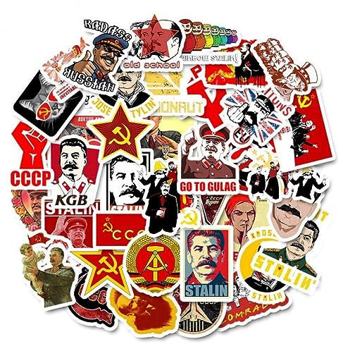 HiyyFloy 50 Teile/Paket Gemischte Sowjetunion Stalin UDSSR CCCP Het Aufkleber Skateboard Gepäck Laptop Gitarre Lustige Graffiti Retro Aufkleber