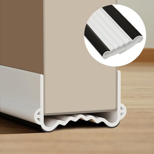 Paraspifferi per porte, 100 cm, nuovo aggiornamento per porta, paraspifferi, può essere tagliato liberamente, autoadesivo, facile da installare, riutilizzabile