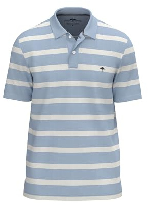 FYNCH-HATTON Herren - Klassisches Poloshirt aus Baumwolle mit Streifen, Summer Breeze, L