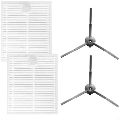 Puupaa Ersatzteile für ILIFE V20 für Vyzzle D10 für Laresar für L10 Saugroboter, Zubehör Seitenbürste, Filter (A)