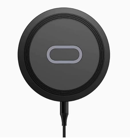 Wireless Charger Pad, 15W Round Qi-Certified Fast Charging for Google Pixel 9/8/7, Samsung Galaxy S25/S24/S23, iPhone 16/15/14 - Non-Magnetic Design, Universal Phone Charging Station for Qi Devices
