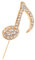 Holibanna Épinglette De Note De Musique Avec Broche Vintage Pour Vêtements Sacs Et Accessoires De Mode Pour Festivals Et Événements