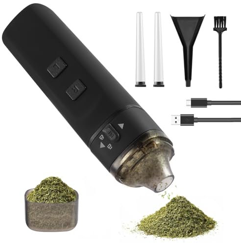 Grinder Electrique, SenDeluz Grinder Électrique avec Moteur Puissant de 7 Nm, Broyage Rapide, Rechargeable USB, Broyage Bidirectionnel, Moulin à Épices Capacité 2g pour Herbes Épices Pollen