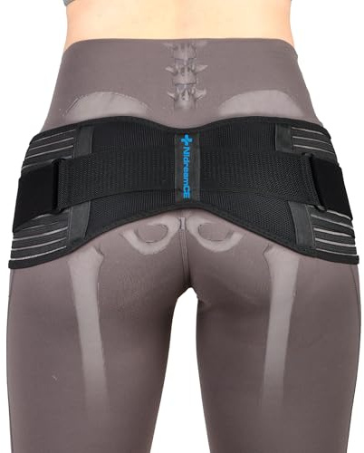 NIdreamCE SI Joint Belt Sacroiliac Hip Belt for Women and Men(M) | Alleviates Sciatic, Pelvic, Lower Back, Leg and Sacral Nerve Pain Caused by Si Joint Dysfunction,Adjustable