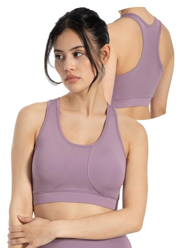 SMILODOX Sport BH Damen Candace, Shaped Fit Bra mit Racerback, Leichter Halt & breites Unterbrustband, elastisch & bequem, ideal für Yoga, Studio, Alltag, Training, Fitness & aktive Bewegungsfreiheit