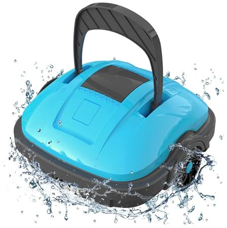 TIEOAXFT Robot aspirapolvere for Piscina 50㎡ Robot aspirapolvere for Piscina Wireless Smart Pool Vacuum Cleaner Attrezzatura for la Pulizia IP68